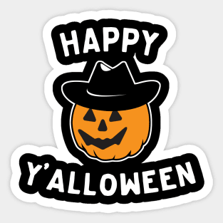 Happy Y'alloween Sticker